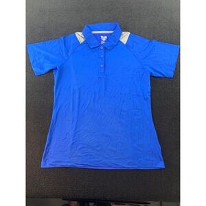 Team 365 Athletic Performance Polo Shirt Royal Blue Short Sleeve Women's